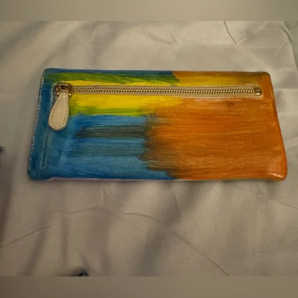 Prada handpainted Artistic Multicolor Wallet - Picture 8 of 17